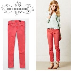 AG Stevie ankle jeans in faded coral sz 26